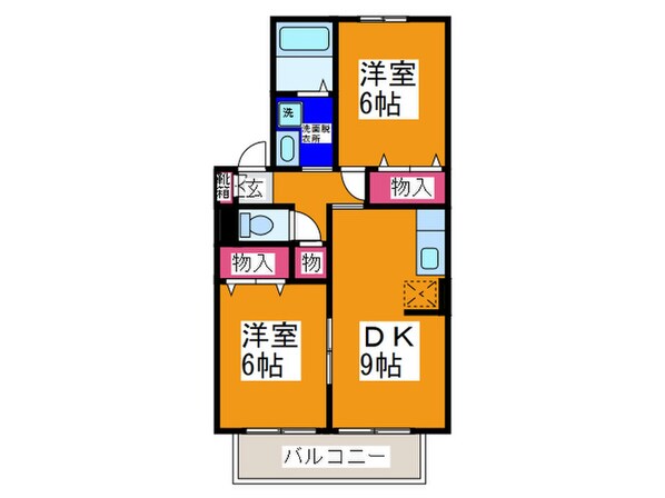 シャルマンコートＡ棟の物件間取画像